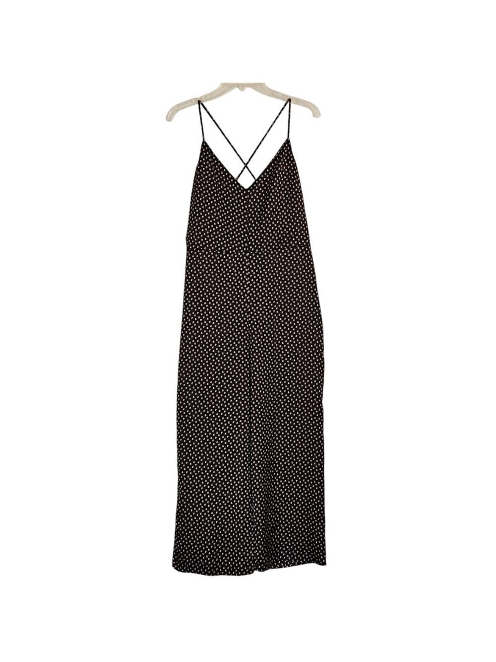 Abercrombie & Fitch Satin Jumpsuit Romper Medium crop